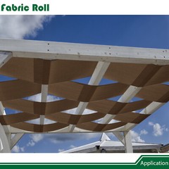 6ft Brown Sun Shade Fabric Roll Replaceable Canopy Pergola Multi-purpose Cloth
