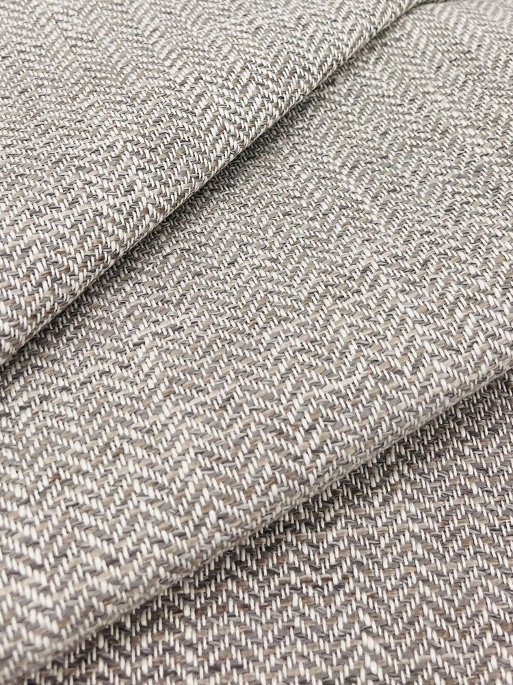 Thibaut Crypton Herringbone Uphol Fabric- Ashbourne Tweed Sterling Grey 7.75 yds