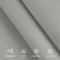 Suede Auto Headliner Fabric 108″ L × 60″ W with Foam 60″ x 72″ Light Gray