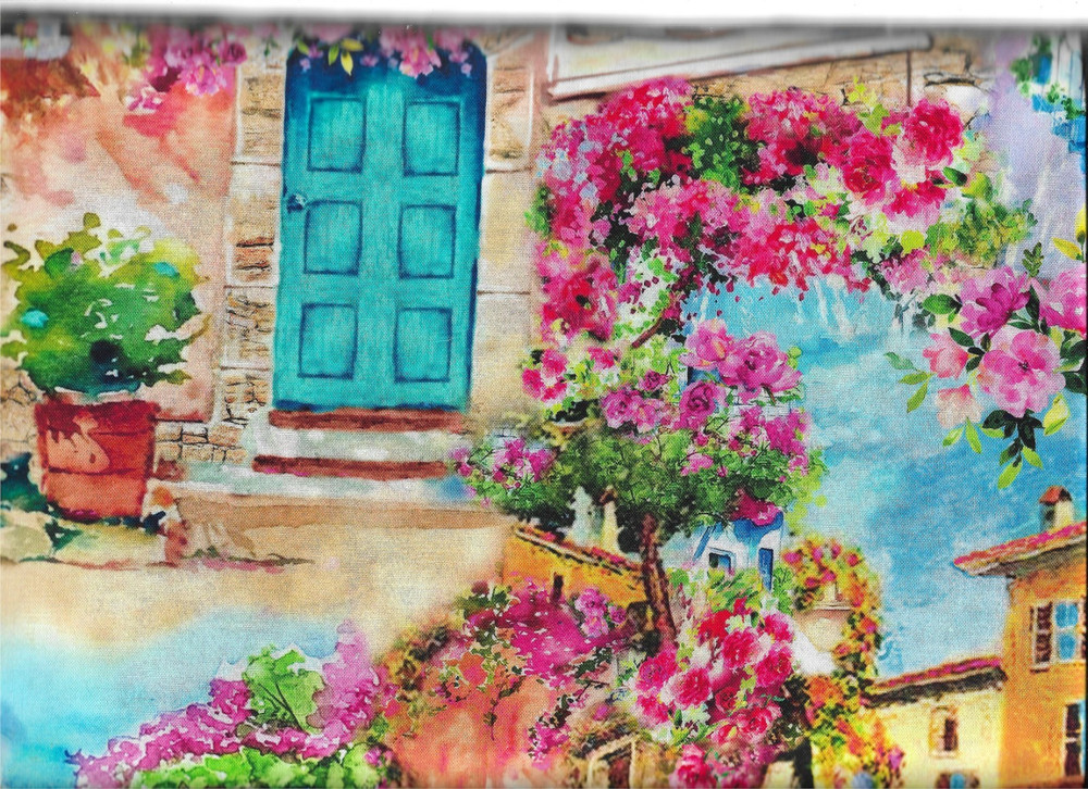 100% cotton novelty fabric “Tuscan Romance” by Michael Miller Fabrics