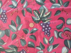 4112. Schumacher WILLIAMSBURG GRAPE DESIGN Polished COTTON FABRIC – 54″ BTY