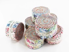 2.5 Inch Jelly Roll Fabric Strips Assorted Bundle,100% Cotton Precut Floral F…