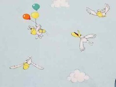 Dancing Dolphins Cotton Border Fabric MMFab Inc Novelty Remnant 21 ½” x 53”