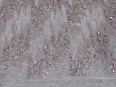 Blush pink sequins Embroidery Lace Fabric 50” Width Sold By The Yard