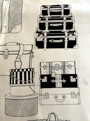 Alexander Henry Ghastlie Valise Luggage by Half Yard