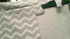 Fabric Keepsake Calico Large Herringbone of Medium Gray & White 22′ X 29″ $1.95