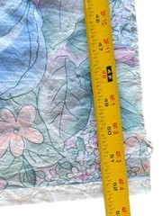 Vintage 1989 Marignan Floral Fabric 1.75 Yds Pastel Roses Cotton