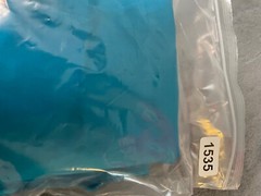 Fabric Lot 1 Yds 15 Ins 48 W Teal Blue Polyester Cotton