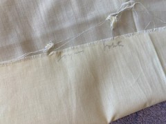 SOLID SUNNY YELLOW FABRIC~White Embroidered Center Border~FLORAL VINES~Netting~