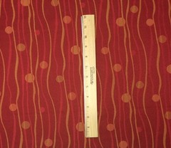 KRAVET 26391 CONTEMPORARY MODERN GEOMETRIC GOLD RED FABRIC BY THE YARD 55″W