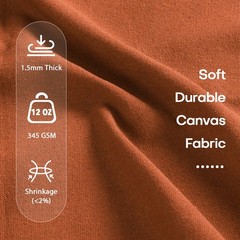 Krychiler Poly Cotton Canvas Fabric by The Yard, 12OZ Heavyweight Durable Can…