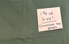 Assorted Lot Christmas Poinsettia Print & Solid Fabric Material 6 Diff Fabrics