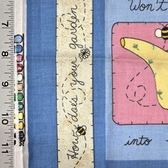 VTG Garden Cheater Quilt 36 Blocks Fabric Traditions NTT 2267 Cotton Fabric 1 YD