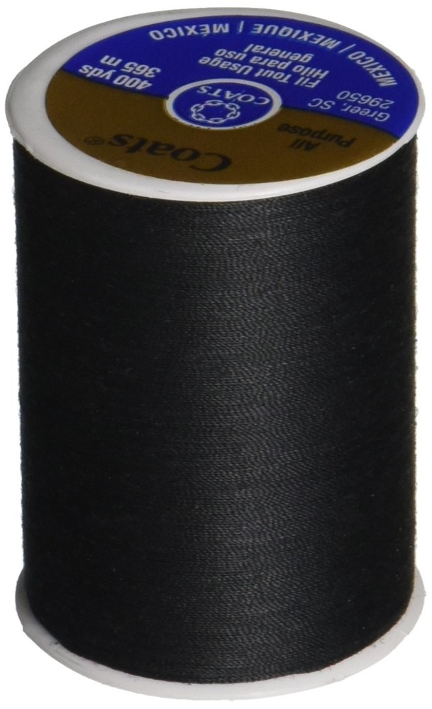 COATS & CLARK 230A-2 Dual Duty All-Purpose Thread, 400 Yards/1 1-Pack, Black