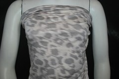 Modal Stretch Jersey Knit Fabric Animal Skin print Natural/Gray by the yard