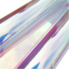 Transparent Iridescent PVC Sheet Cosplay Performance Accessories Holographic Wat