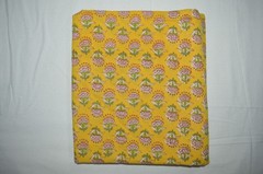 NO TARRIF CHARGES 100%✅ZK_184 Hand Block Floral Print 100%Cotton 2 Yard Fabric#
