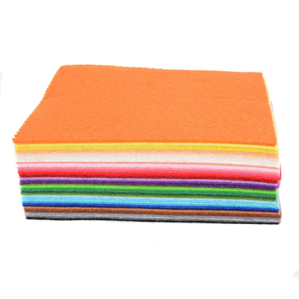 Felt Sheets150*100″ Set 40 Colors Felt Sheets Stiff Felt Fabric Hard Felt Craft