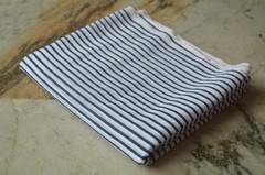 NO TARRIF CHARGES 100% ✅ ZK-25 Hand Printed 2.5 Yard 100% Cotton Striped Fabric*