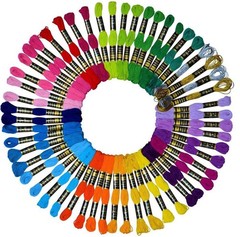 LE PAON 100％Cotton Embroidery 54 Count (Pack of 1), 27 rainbow colors