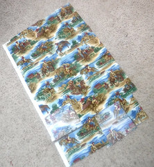 23″ NEW Fabric Cowboys Ranch Hands Breaking Horses Action Hoffman International