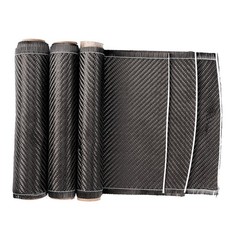5/10 FT x 8” Real Carbon Fiber Fabric Cloth Roll 3k 200gsm Twill Weave Black