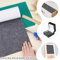 BENECREAT 15.7×78.7inch Gray Self-Adhesive Felt Fabric 15.7″W x 78.7″L,