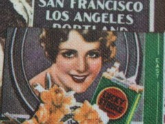 America Fabric Old Poster Textile Polyester 60″x 40″ no:562