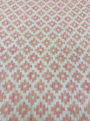 Brunschwig & Fils Geometric Weave Fabric- Baronet Strie Blush 1.40 yd 8017142.17