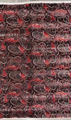Sutton PAISLEY Print on Polyester Stretch Velvet Fabric by the Yard