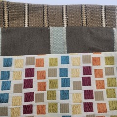 Wesley Hall lot of 6 vintage discontinued Fabric Samples 26″ x 22″