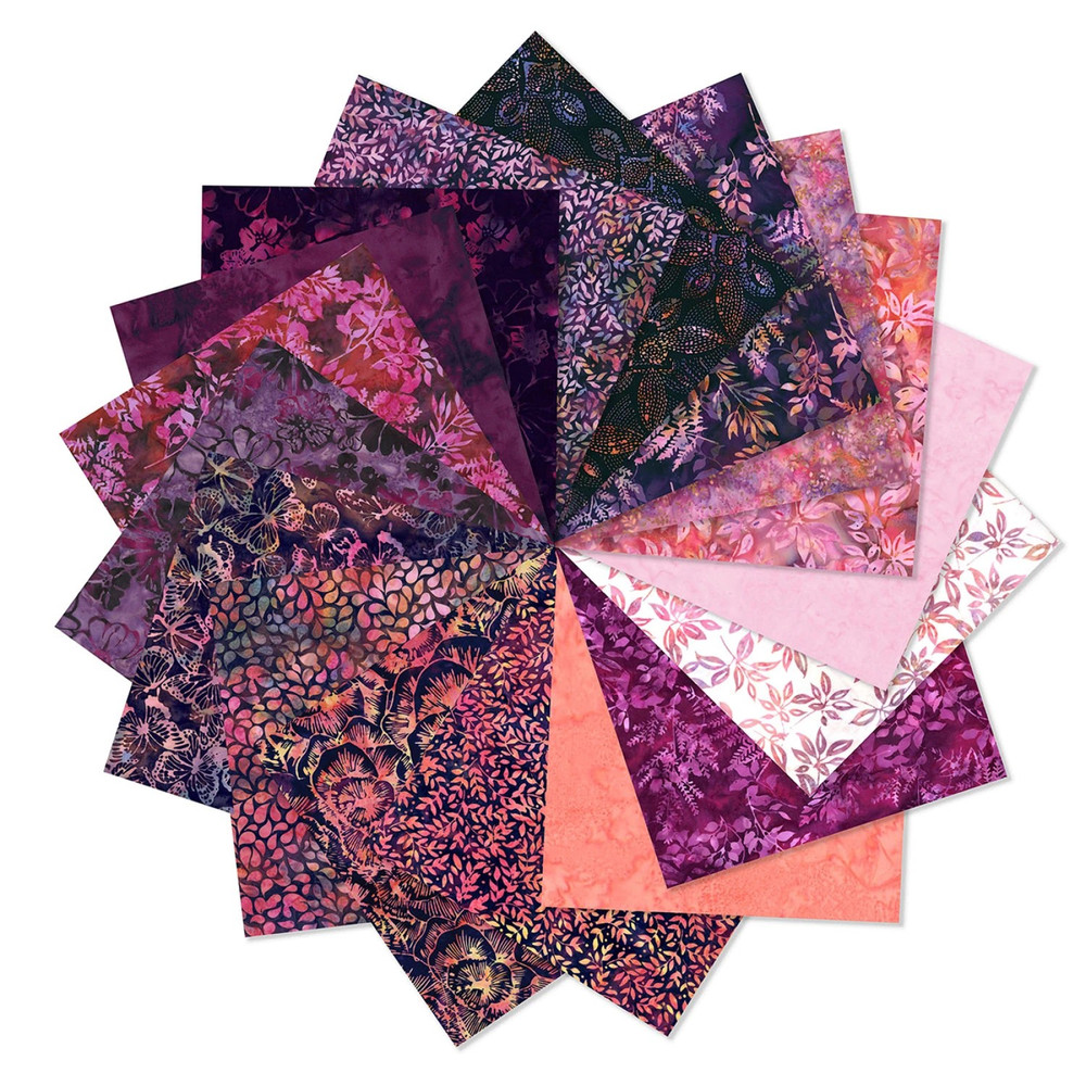 Spring 25 Batiks By Hoffman – Huckleberry Fat Quarter Bundle #SP25BFQ-346