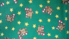 GINGERBREAD MEN CHRISTMAS COTTON FABRIC – 1 YD – 36″ X 45″