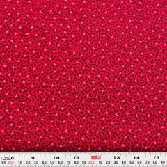 Vintage 1991 Fabric Traditions Holly on Red Cotton Fabric Remnant 16″ x 43″