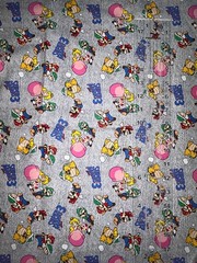 1.25 Yards Super Mario Bros 3 Cotton Quilting Fabric Nintendo Princess Peach