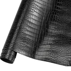 HYVAKUPPA Faux Alligator Fabric by The Yard 55″ W Crocodile Texture Vinyl Fak…