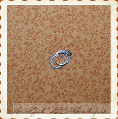 BonEful Fabric FQ Cotton Quilt VTG Tan Calico Flower Leaf Berry Natural Colonial