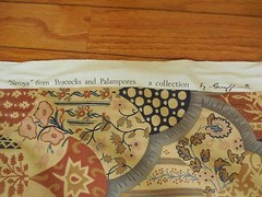 By 1/2 Yd, 55″, Vintage, Home Décor, Warner/”Saraya”/Peacocks & Palampores, #S18