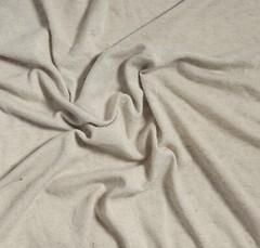 Natural Linen Cotton 1×1 Rib Knit Fabric By the Yard 160GSM 72″ 3/24