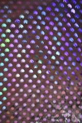 MULTI SEQUINS ON BLACK POLYESTER BRUSHED FABRIC 66X42 INCHES 1.8 YARDS