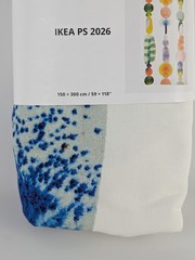 IKEA PS 2026 Pre-Cut Fabric White/Multicolor Big Pattern 59×118″ New