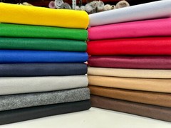 FELT FABRIC Material Craft Plain Colours Polyester 102cm Wide BLACK