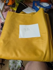 Yellow Fabric 3.5 Yards – 25% Off with 5+ Items