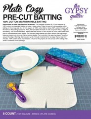 Plate Cozy Pre-Cut Batting – 8 Count Cotton Microwavable Batting Squares M408.09