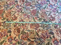 3.8 Yards Vintage FLORAL Woven Tapestry Style Upholstery Fabric 54″ x 140″