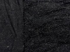 Faux SHERPA FLEECE Sheepskin Fabric Material CASHMERE BLACK