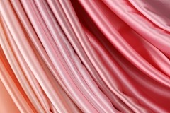 Peach Satin Charmeuse Fabric by the Yard, Silky Charmeuse for Bridal Fashion