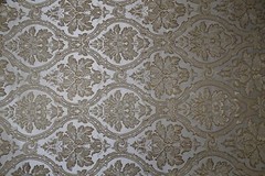 Jacquard Damask Champagne, Gold Floral Chair, Upholstery Fabric 58” Wide x 112″
