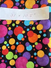 Larger Fabric Scraps for Quilting. Sizes Shown On Photos. Multicolored. 1/2 Lb