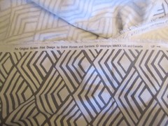 Better Homes & Gardens Cotton Fabric Geometric Fan Gray White Print 2yd x 44